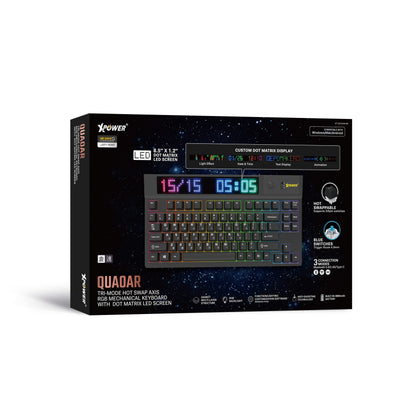 Quaoar三模熱插拔可換軸機械鍵盤連LED點陣屏