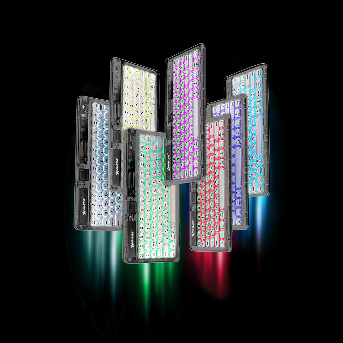 KB5 透明迷你藍牙5.0倉頡鍵盤