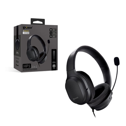 HP1 2合1 可折疊有線頭戴式耳機連麥克風及線控