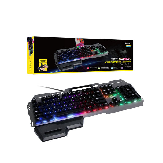 GK70炫彩背光LED鋁合金電競鍵盤
