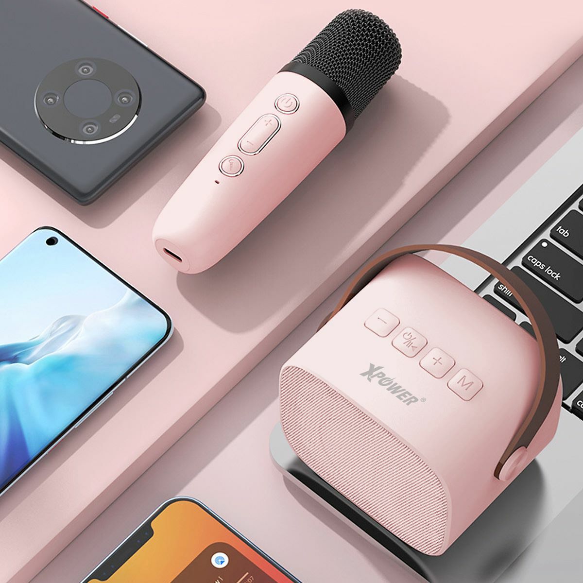 MBS13 3合1迷你卡拉OK藍牙喇叭連麥克風