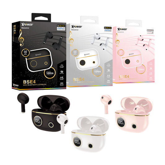 BSE4迷你藍牙5.0 LED顯示藍牙耳機