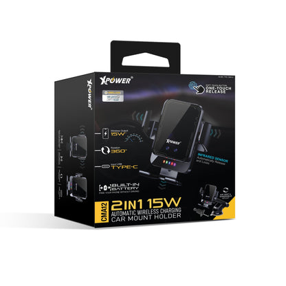 CMA12 2合1 15W  無線快充自動車支架