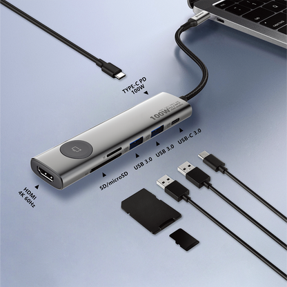 HU7C 7合1 100W PD Hub