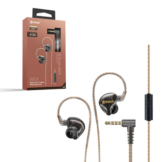 WEX 3.5mm AUX 高純度銅線耳機(藍牙耳機)