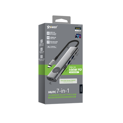 HU7C 7合1 100W PD Hub