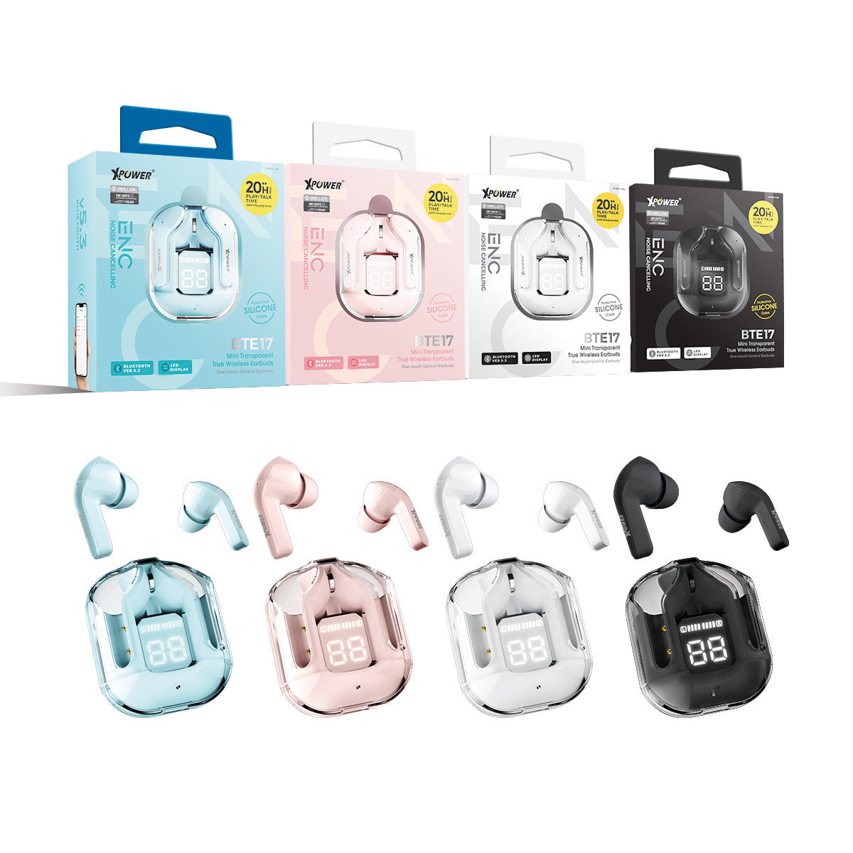 BTE17 藍牙5.3 迷你透明真無線耳機