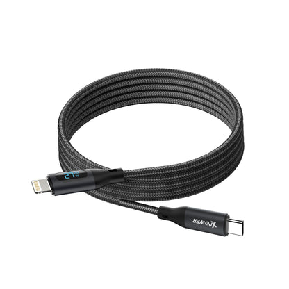 MCL27D 1M 磁吸收納 LED顯示 鋁合金27W高速傳輸充電C&gt;L線