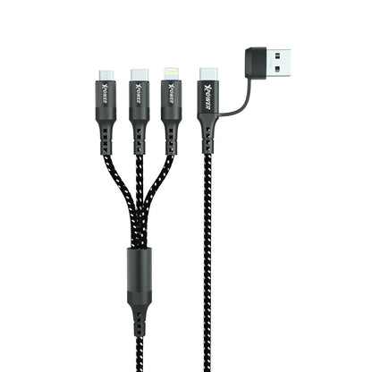 ACX3 2in 3out Nylon Charging Cable 1m