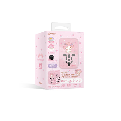 x Hello Kitty My Melody TA45B 45W 6輸出旅行充電器