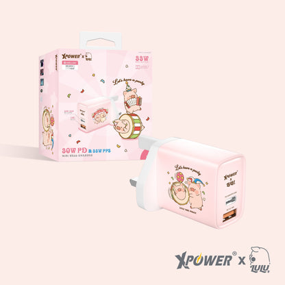x 罐頭豬Lulu🐷 迷你33W雙輸出充電器