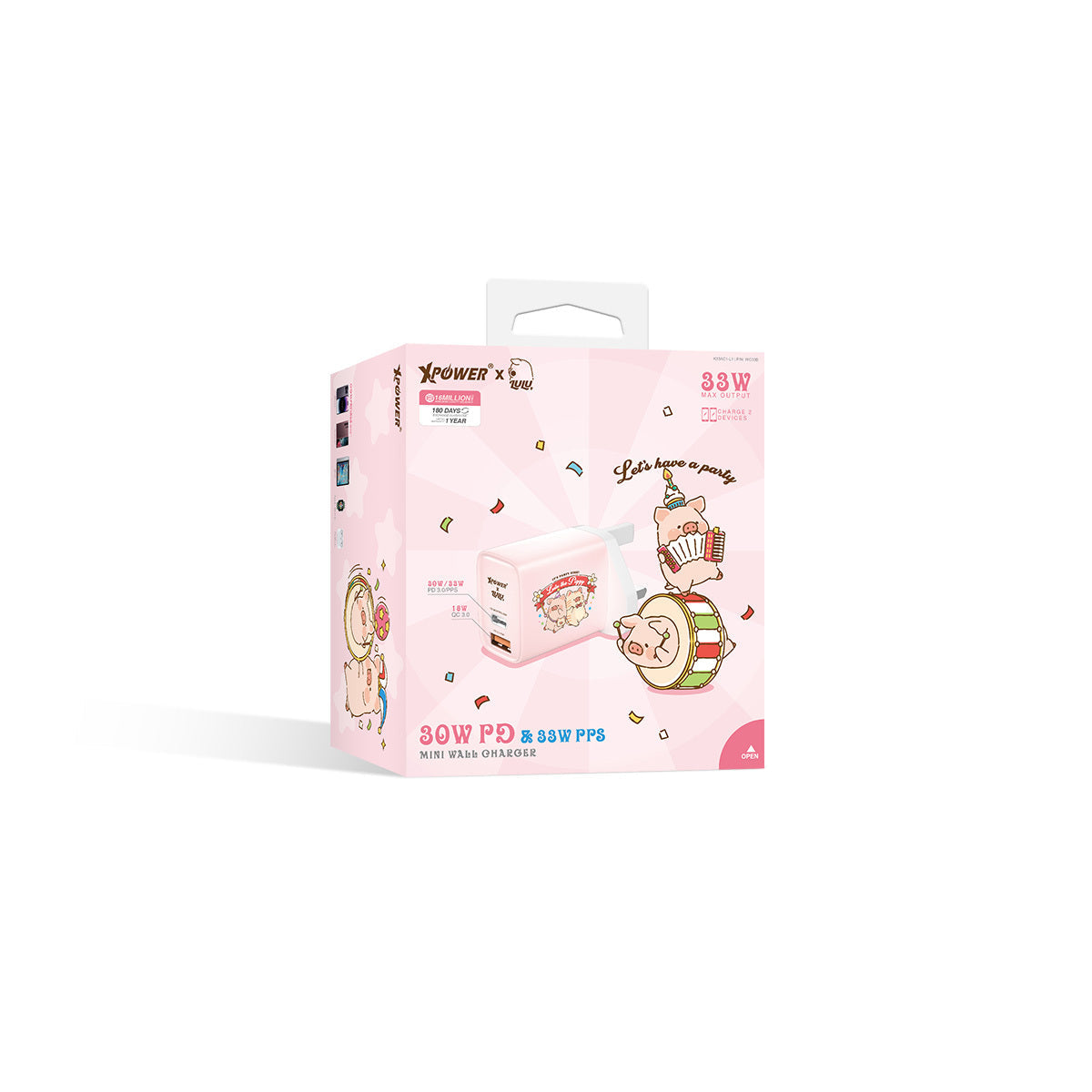 x 罐頭豬Lulu🐷 迷你33W雙輸出充電器