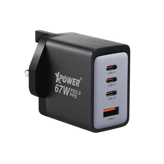 GW67 67W PD3.0/PPS/SCP插牆GaN充電器