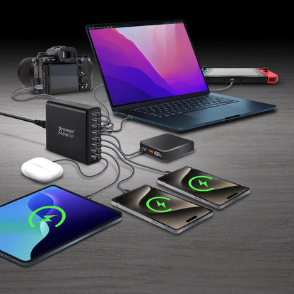 PC240GaN  240W 8輸出 PD3.1/PPS 桌上型GaN充電器