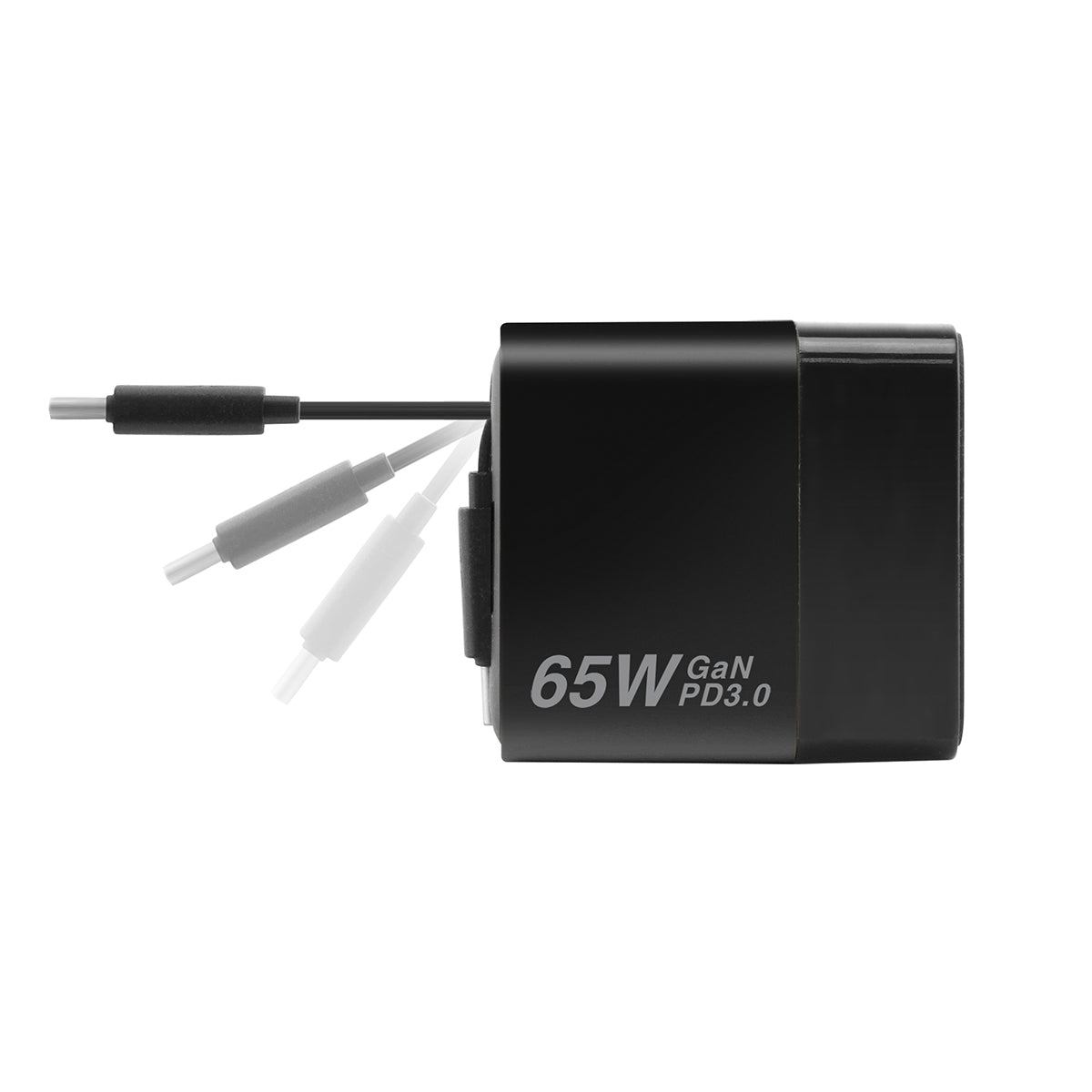 GX65B 3合1超迷你65W GaN PD座枱充電器