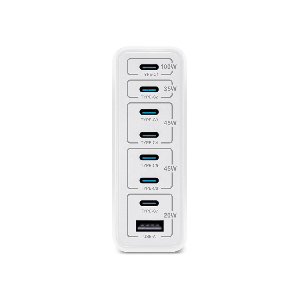 GX200B 200W 8輸出 PD3.0/PPS 桌上型GaN充電器