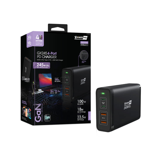 Pro GX245 245W PD GAN 4輸出智能充電器