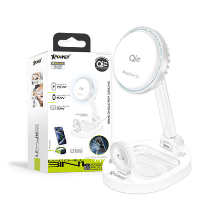 MAGCHILL 3in1 Qi2 15W半導體制冷MagCharge冰冷磁吸無線充電座