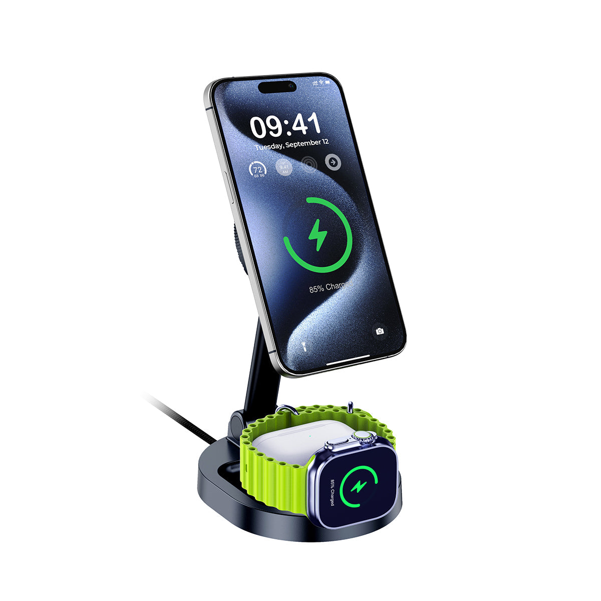 MAGCHILL 3in1 Qi2 15W半導體制冷MagCharge冰冷磁吸無線充電座