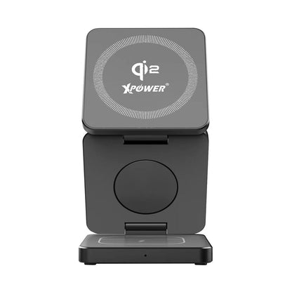WLS23 3合1 Qi2 23W MagSafe磁吸無線充電座