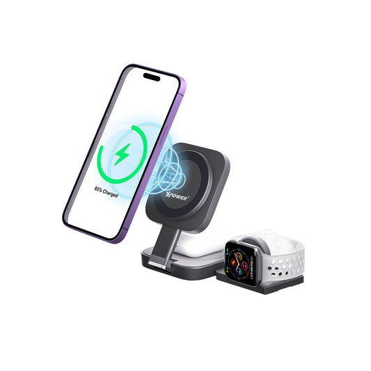 WLS20 全球最細可伸縮3合1 MagSafe 20.5W無線充電座