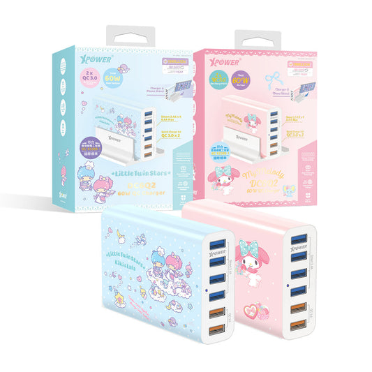 x Sanrio DC6Q2 60W 6 Port QC 充電器