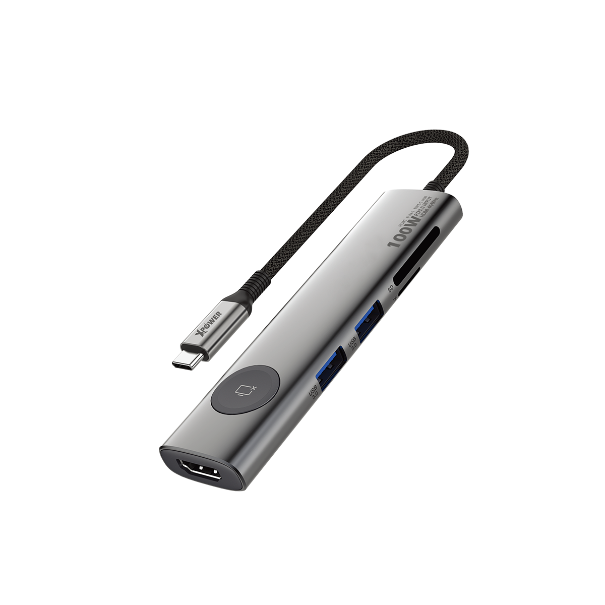 HU8C 8合1 100W PD Hub