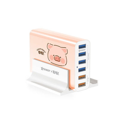 x 罐頭豬Lulu🐷 DC6Q2 60W 6-port QC 充電器