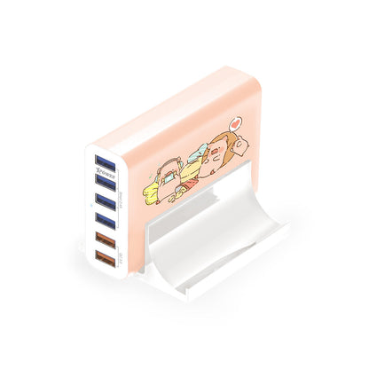 x 罐頭豬Lulu🐷 DC6Q2 60W 6-port QC 充電器