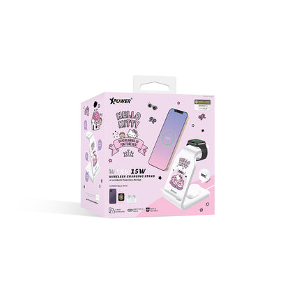 x Sanrio Hello Kitty 15W 4合1多功能無線充電器