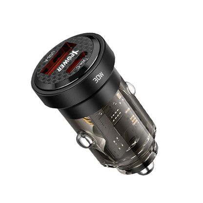 CC30 30W 雙輸出透明車用充電器