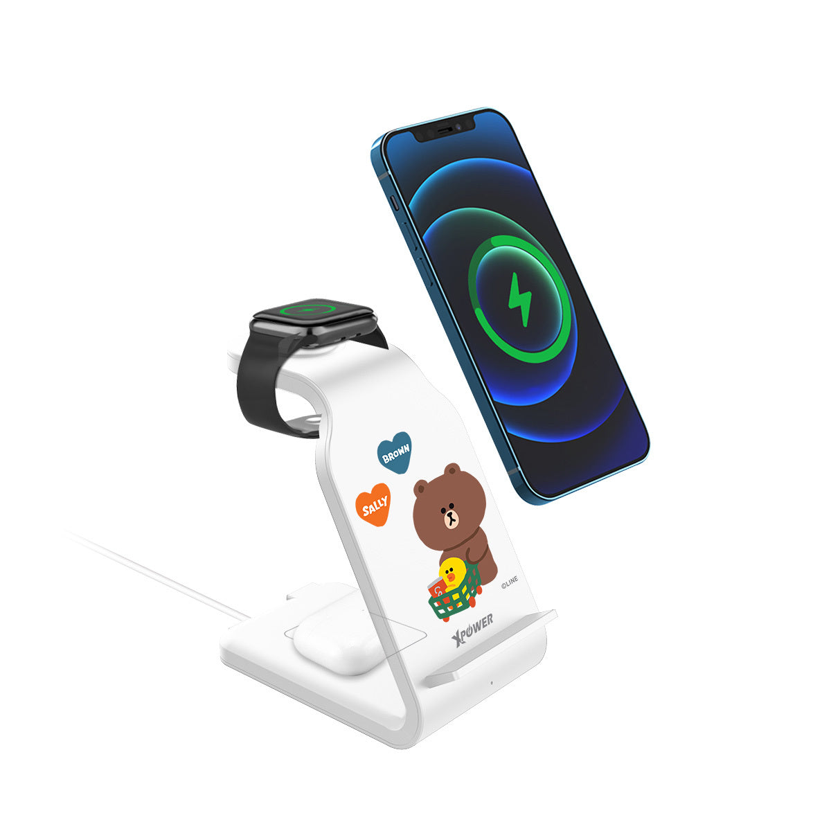 LINE FRIENDS 15W 4合1多功能無線充電器