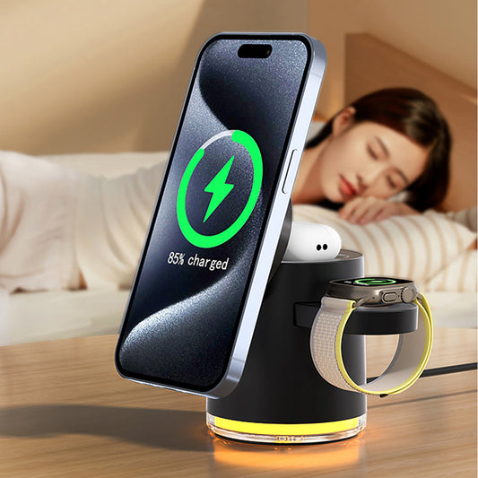 MAGENGINE GE1 Qi2迷你掌心五合一 MagCharge 15W 磁吸無線充電座