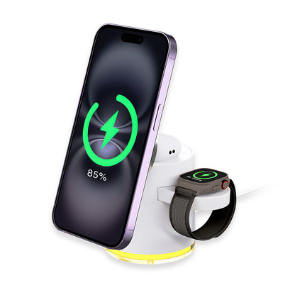 MAGENGINE GE1 Qi2迷你掌心五合一 MagCharge 15W 磁吸無線充電座