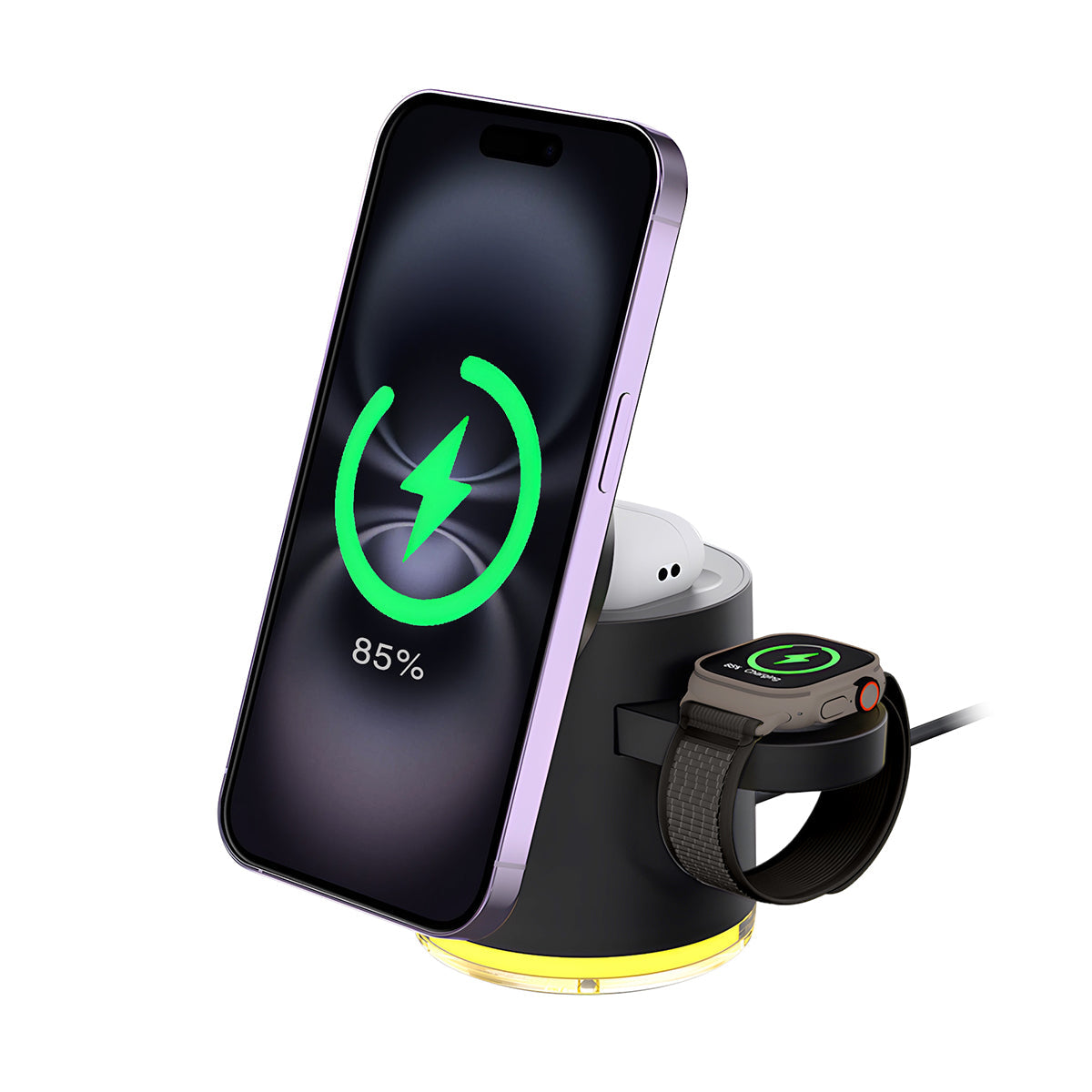 MAGENGINE GE1 Qi2迷你掌心五合一 MagCharge 15W 磁吸無線充電座